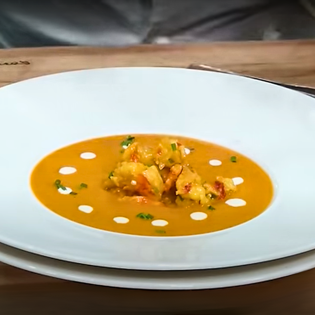 Lobster Bisque with Saffron Infusion photo