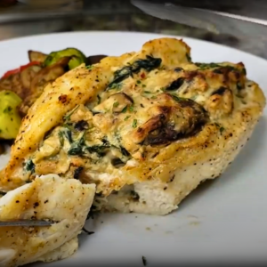 Mushroom And Spinach Stuffed Chicken Breast photo