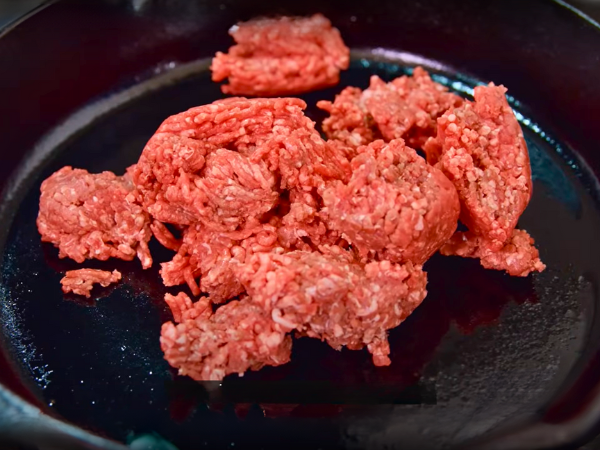 Preparing The Filling -  Cook The Meat photo