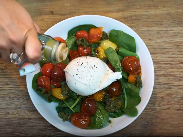 Add Seasoning - Tomato Burrata Salad with Fresh Pesto