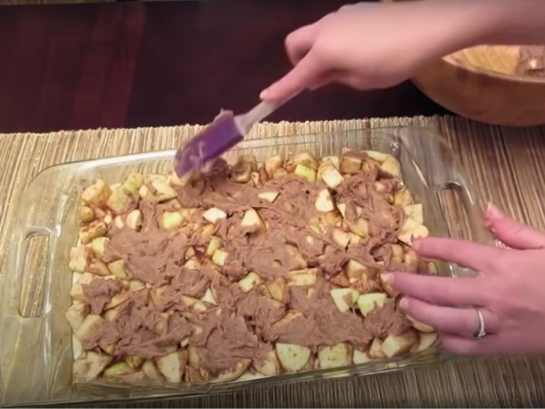 Apple Fritter Cake - Step 4 Add The Cinnamon Sugar Topping 2