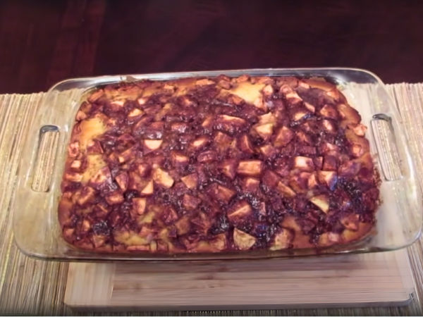 Apple Fritter Cake - Step 5 Bake The Cake