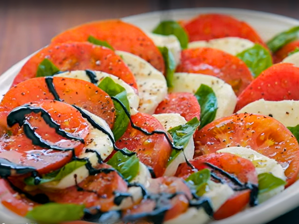 Caprese Salad With Hawaiian Tropic Tomato- Drizzling Dressings 1