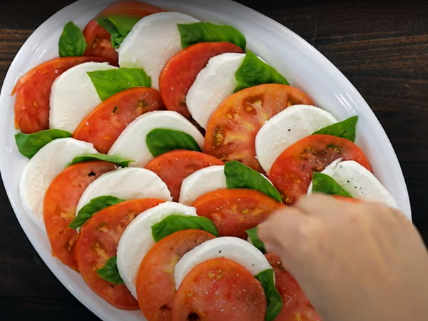 Caprese Salad With Hawaiian Tropic Tomato- Layering Technique 2