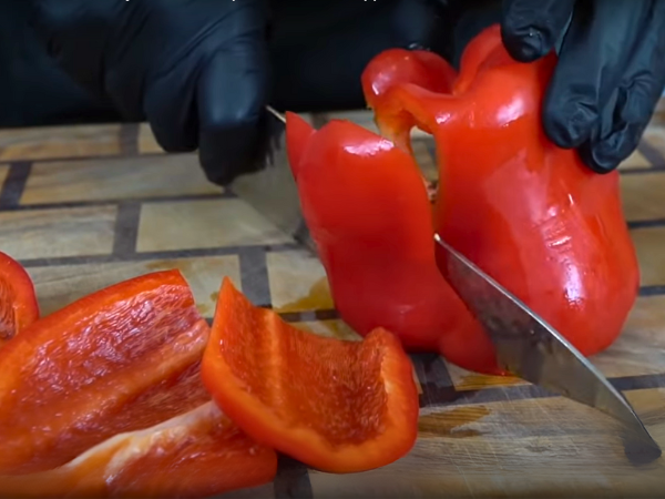 Step 2: Prepare the Bell Peppers: Dice 1 large bell pepper into small pieces.