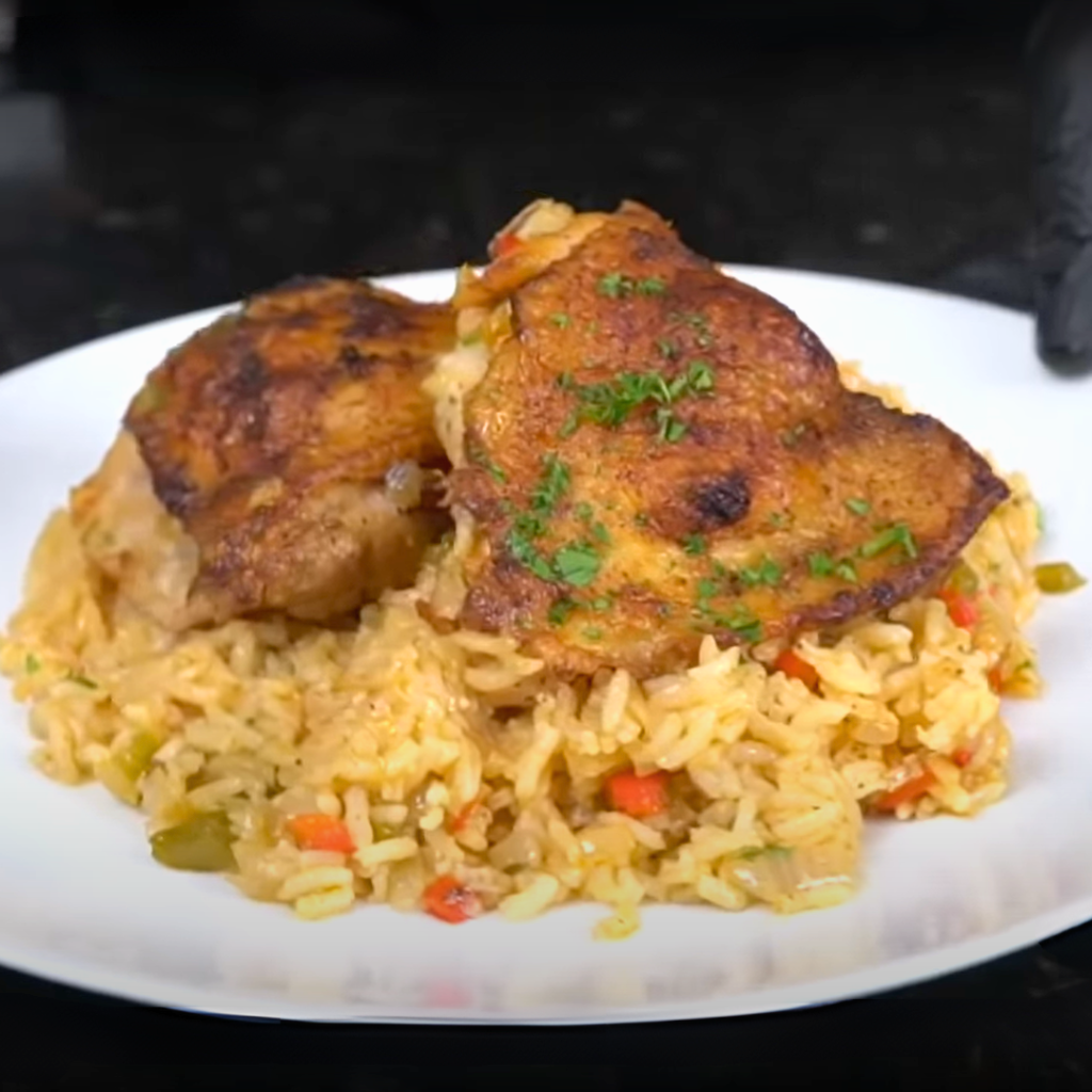 Chicken And Yellow Rice Simple And Delicious Recipe photo