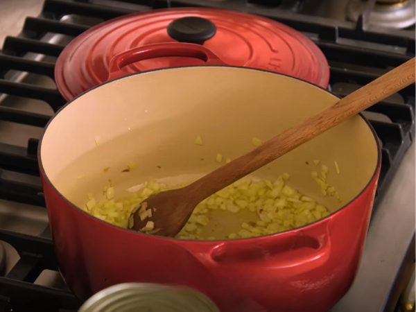 Cooking The Soup Base photo