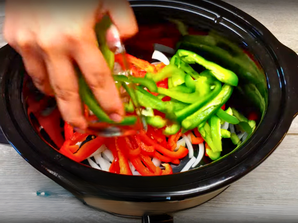 Crockpot Chicken Fajitas Recipe - Add Vegetables, you'll be giving your chicken fajitas that burst of color and flavor.