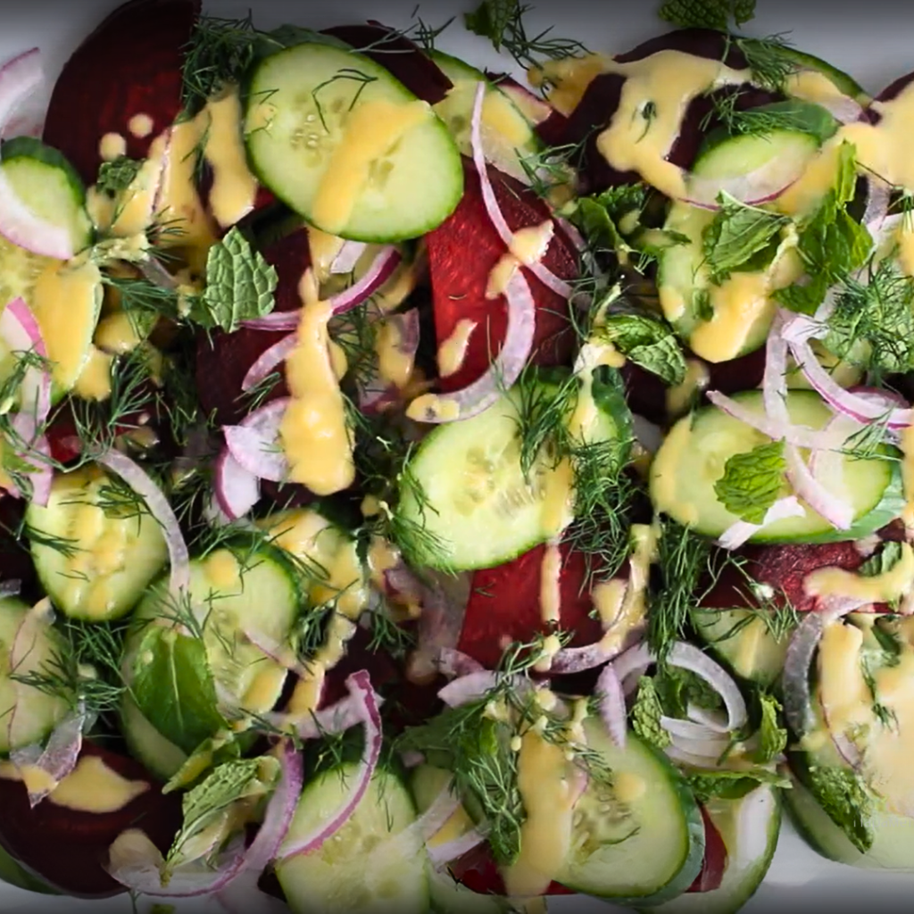 Easy Recipe Cucumber Beet Salad