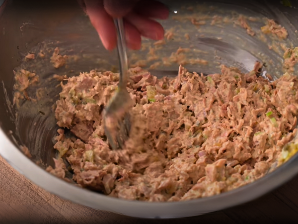 Japanese Tuna Salad Sandwich - Step 2 Prepare the Tuna Salad 2