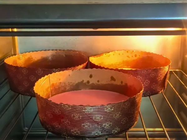 Neapolitan Cake Recipe - Baking The Cake Layers - Bake the cakes in the preheated oven for 25-30 minutes, or until a toothpick inserted into the center comes out clean.