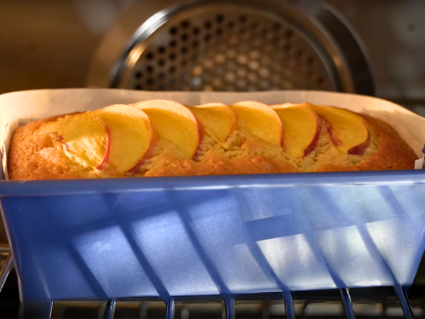 Peach Bread Recipe -  Place your loaf pan in the oven and set the timer for 60 minutes. 