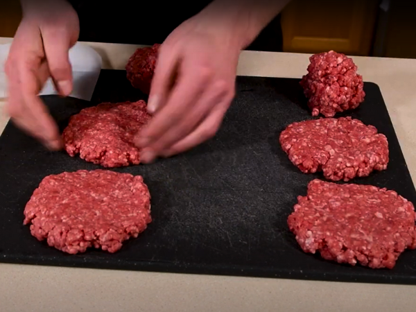 Swiss Mushroom Burger With Honey Drizzle- Forming And Seasoning The Patties