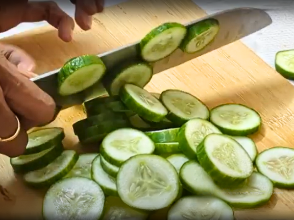 Vietnamese Cucumber Salad Recipe - For a traditional look, slice the cucumbers into thin rounds.